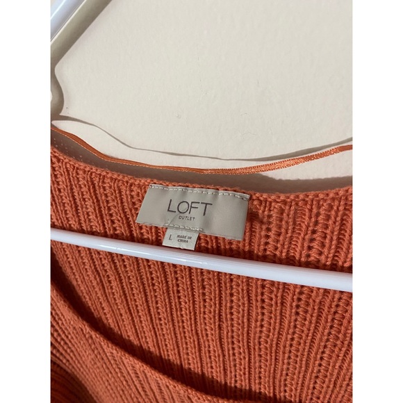 LOFT outlet cropped short sleeve sweater L - Picture 5 of 5